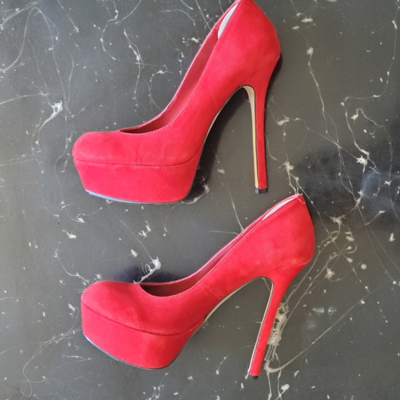 Bakers, Platform High Heels, size 6, Red - Picture 2 of 8